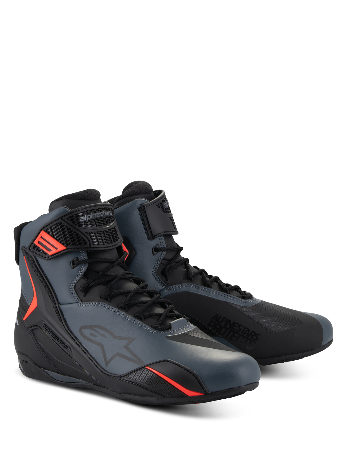 Alpinestars Faster-4 Shoes in Black/Gray/Red