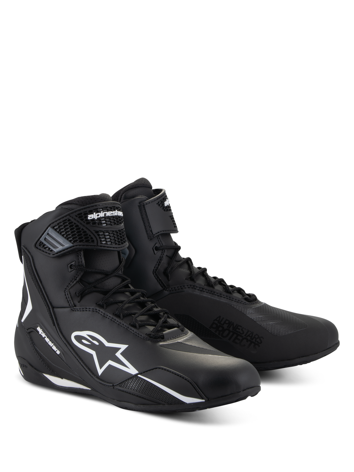 Alpinestars Faster-4 Shoes in Black/White