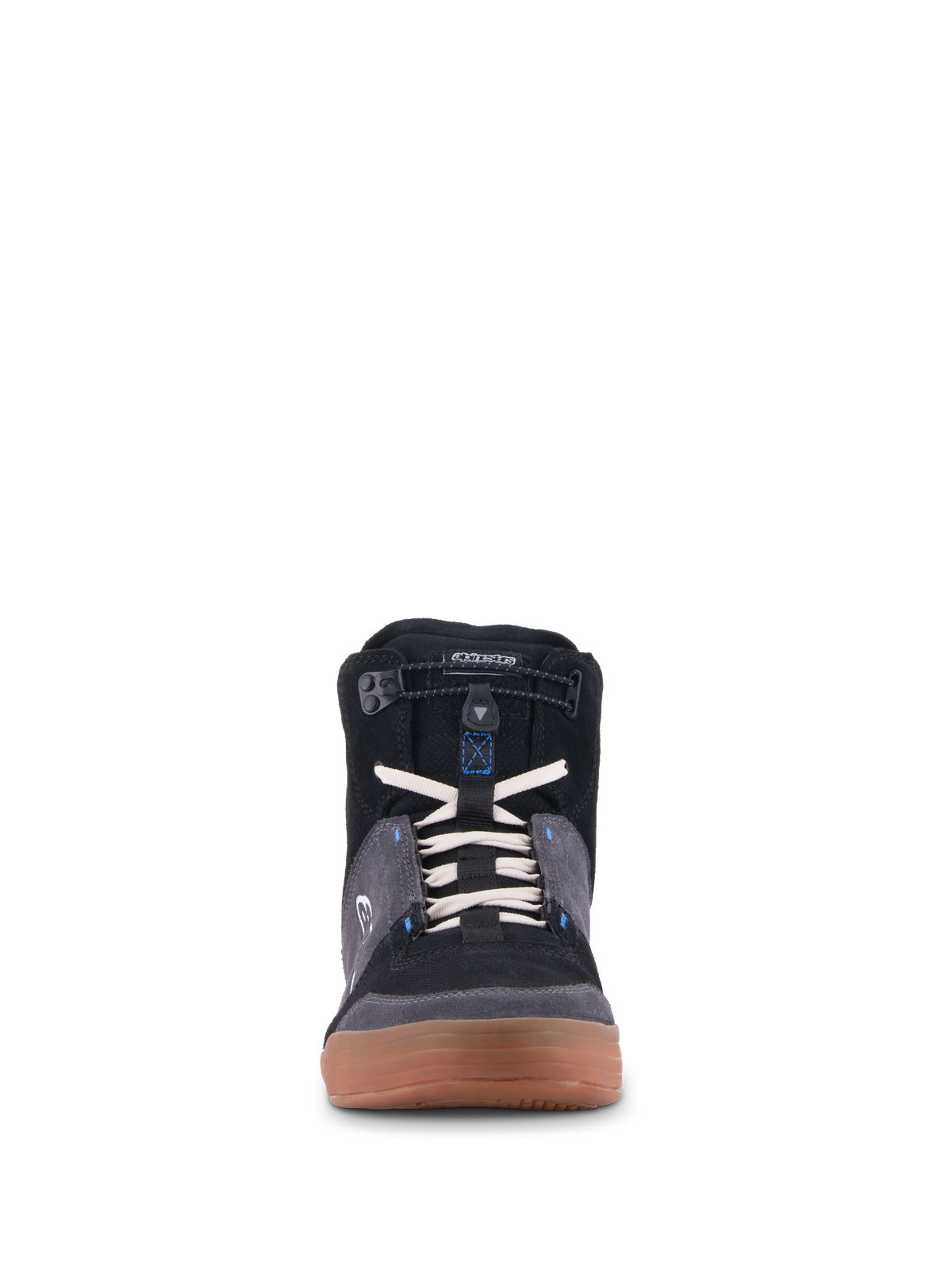 Alpinestars Chrome Shoes in Black/Asphalt/Gum Blue