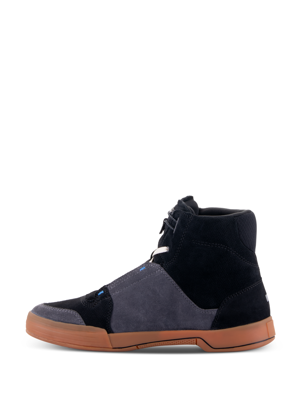 Alpinestars Chrome Shoes in Black/Asphalt/Gum Blue