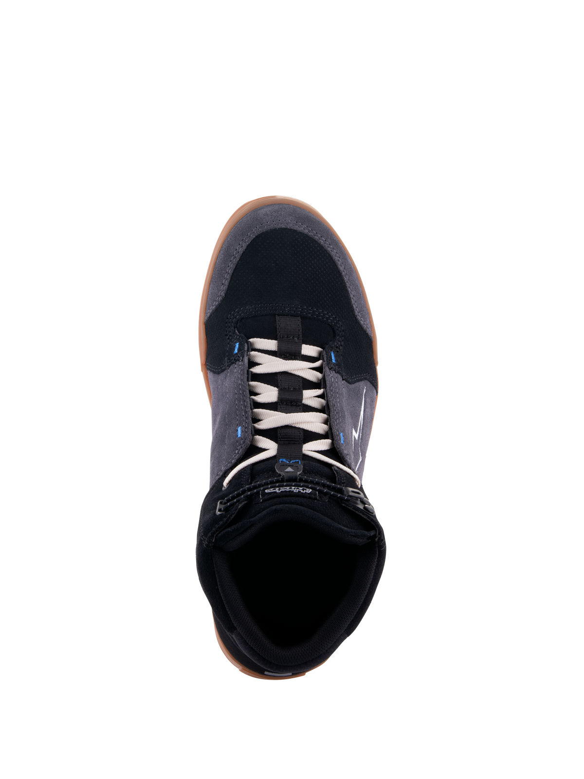 Alpinestars Chrome Shoes in Black/Asphalt/Gum Blue