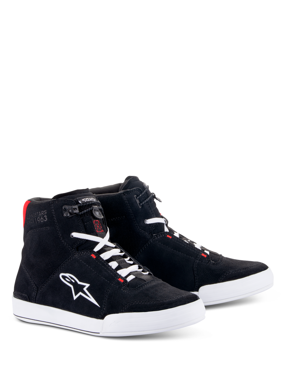 Alpinestars Chrome Shoes in Black/White/Red
