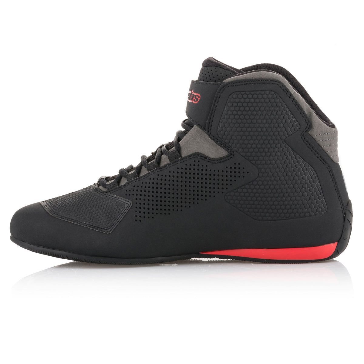 Alpinestars Sektor Vented Shoes in Black/Gray/Red