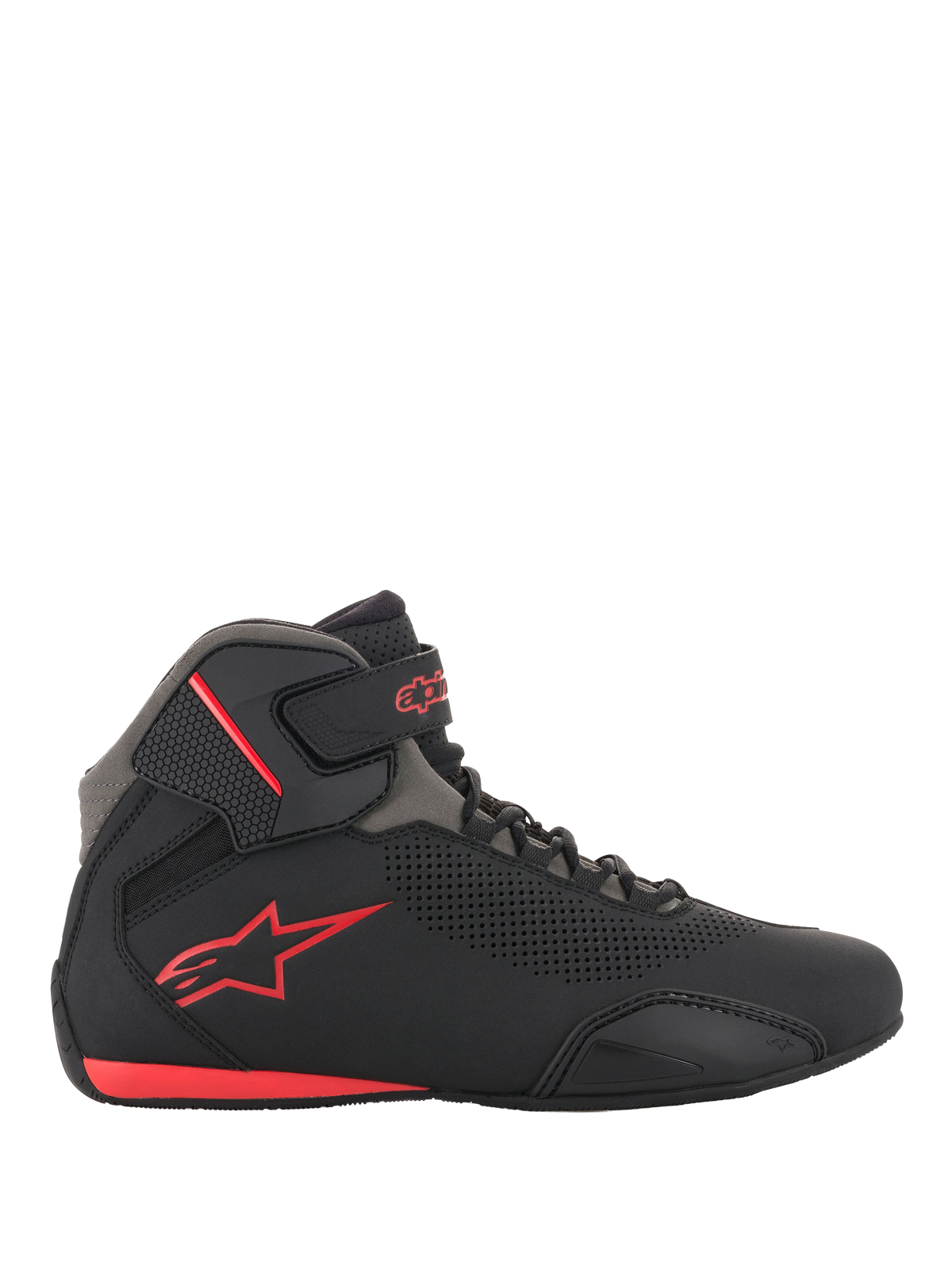 Alpinestars Sektor Vented Shoes in Black/Gray/Red