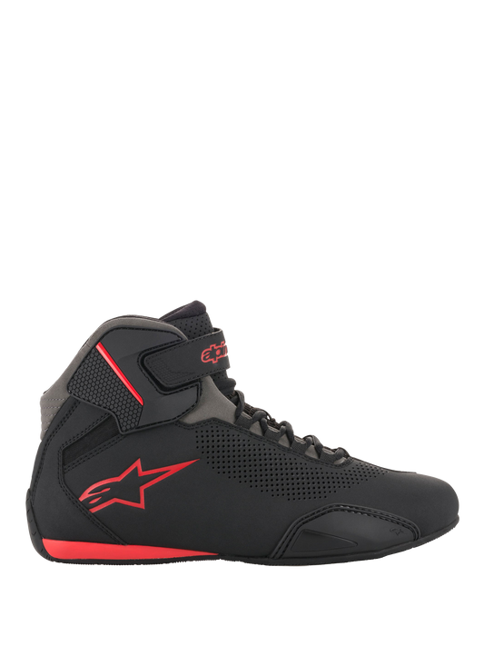 Alpinestars Sektor Vented Shoes in Black/Gray/Red
