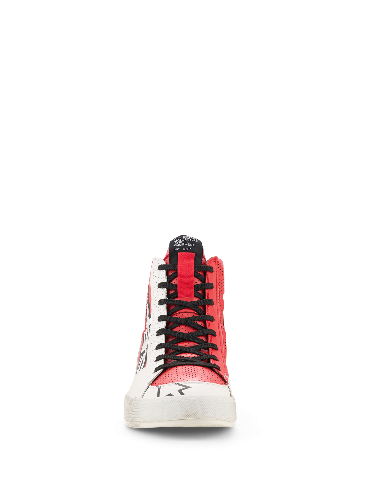 Alpinestars Stated Flair Shoes in White/Bright Red