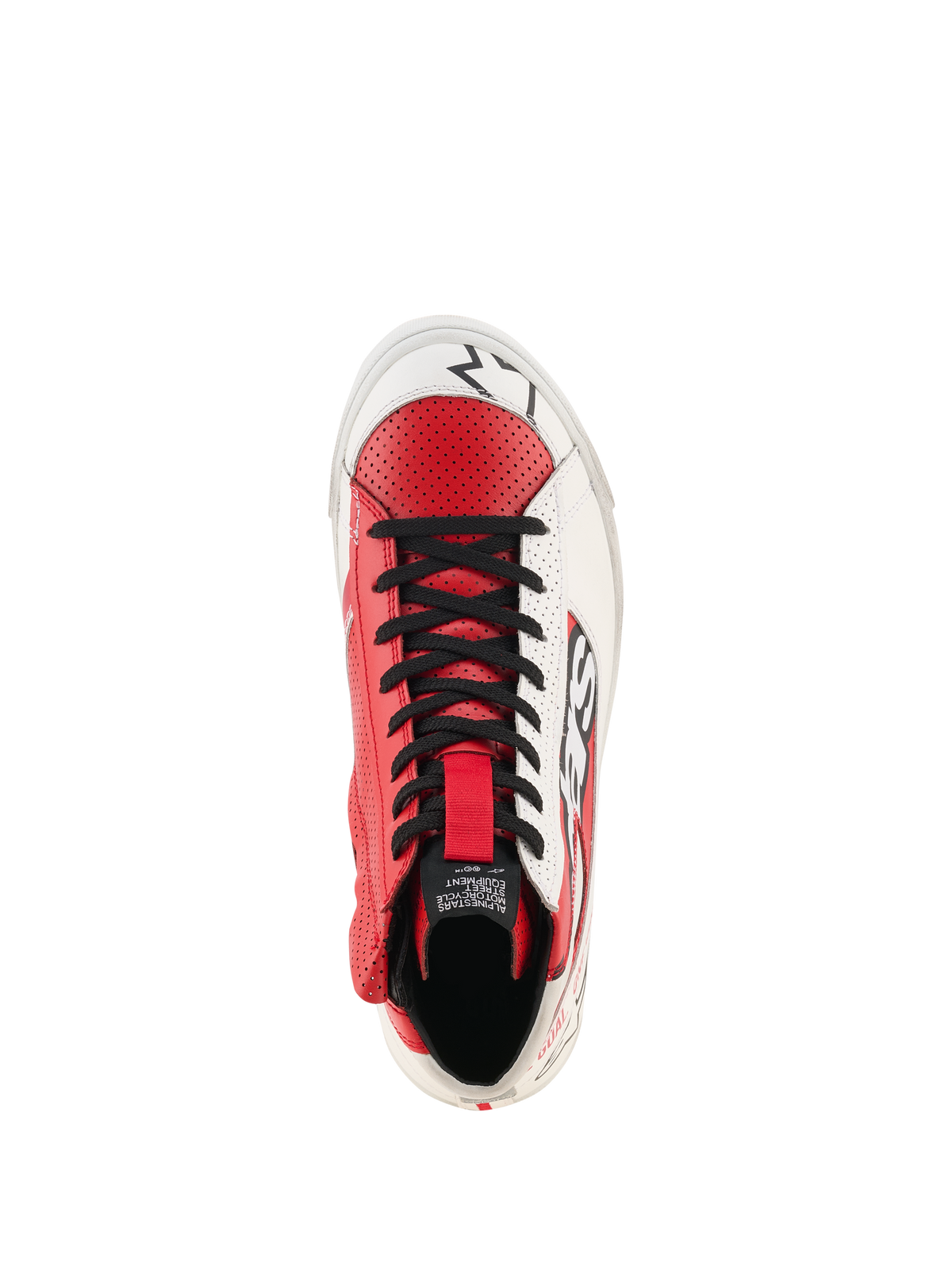 Alpinestars Stated Flair Shoes in White/Bright Red