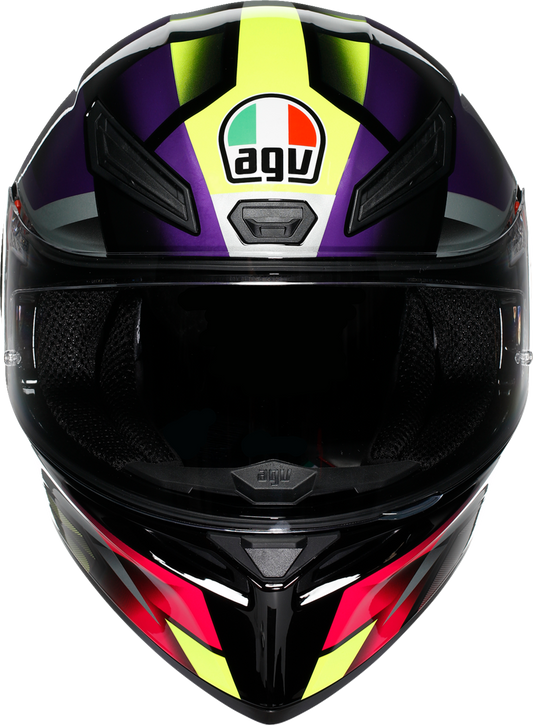 AGV K1 S Fastlap Helmet in Black/Purple/Pink