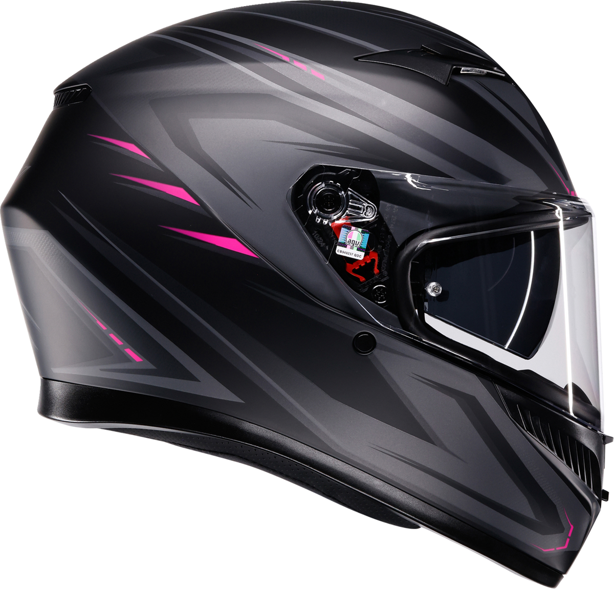 AGV K3 Syth Helmet in Matte Black/Pink