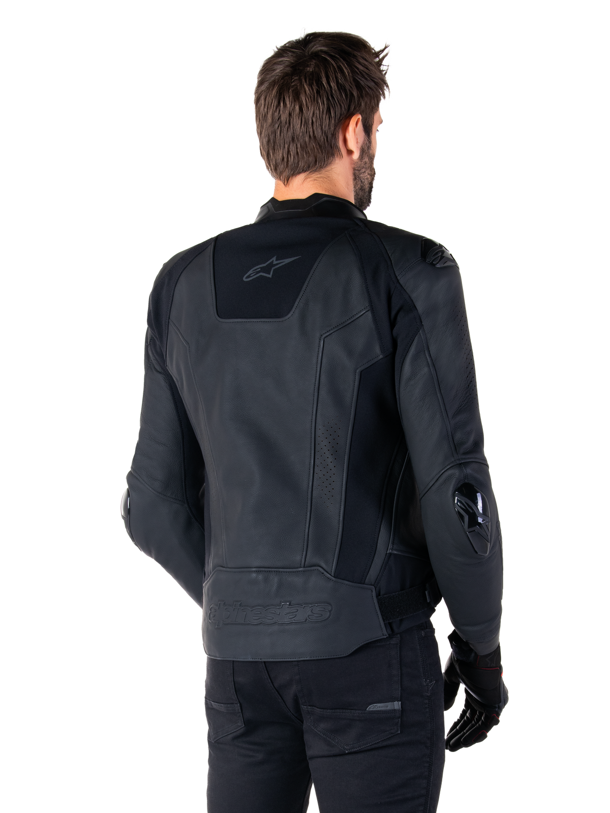 Alpinestars Missile v3 Leather Jacket in Black/Black
