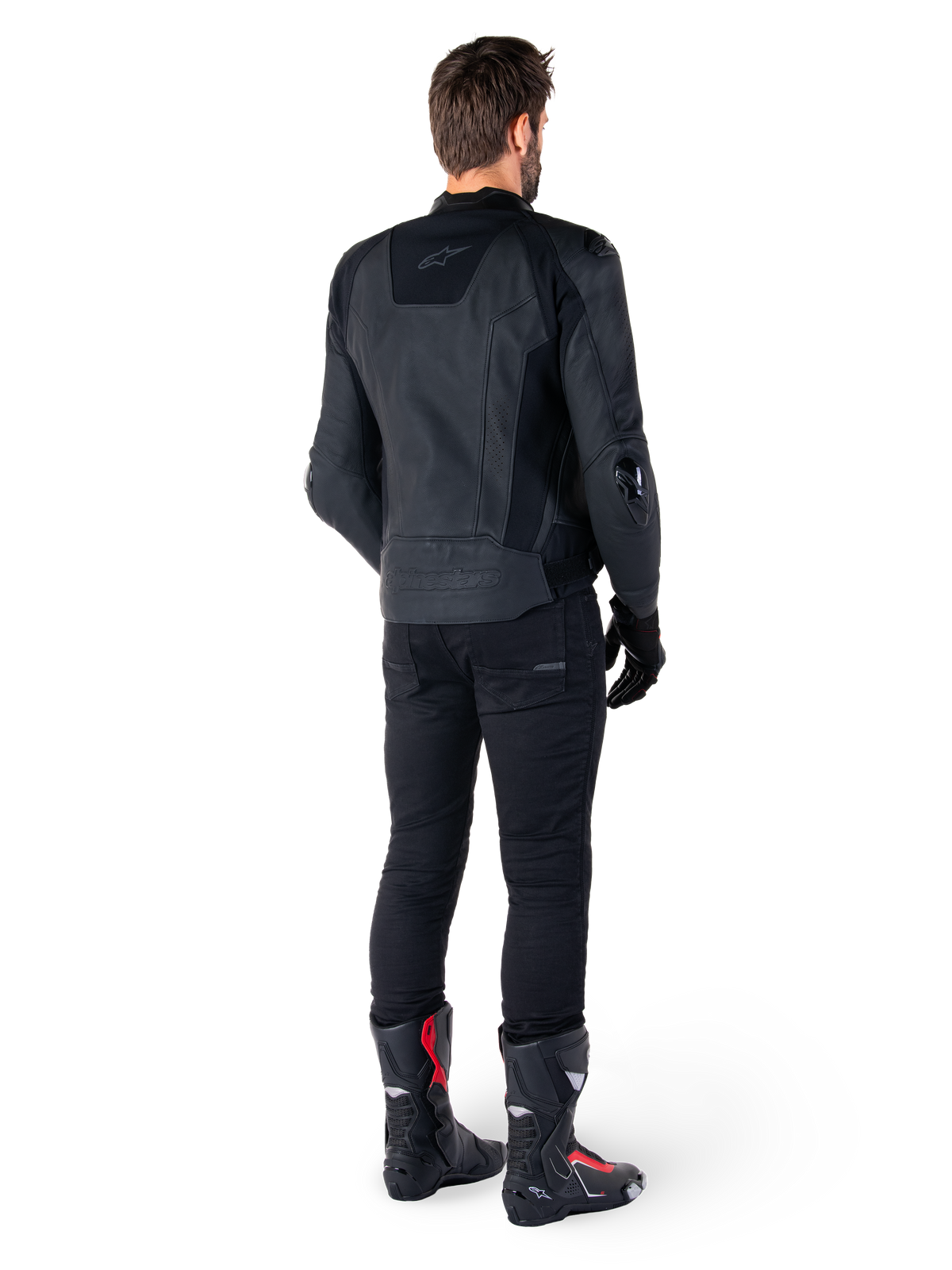 Alpinestars Missile v3 Leather Jacket in Black/Black