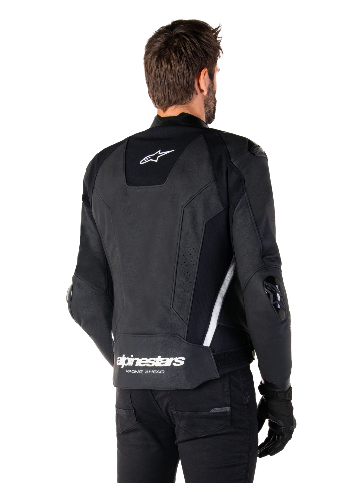 Alpinestars Missile v3 Leather Jacket in Black/White