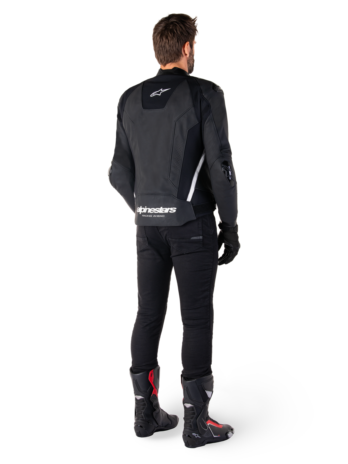 Alpinestars Missile v3 Leather Jacket in Black/White