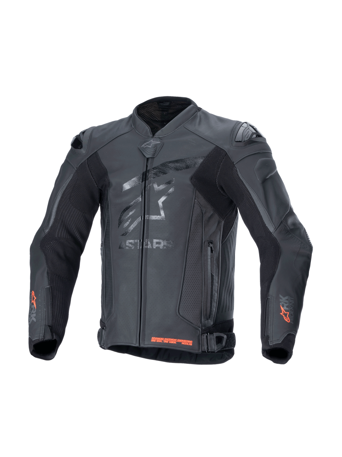 Alpinestars GP Plus R v4 Rideknit® Leather Jacket in Black/Black