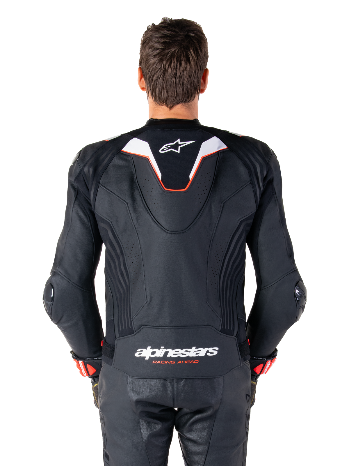 Alpinestars Missile v3 Ignition Leather Jacket in Black/White