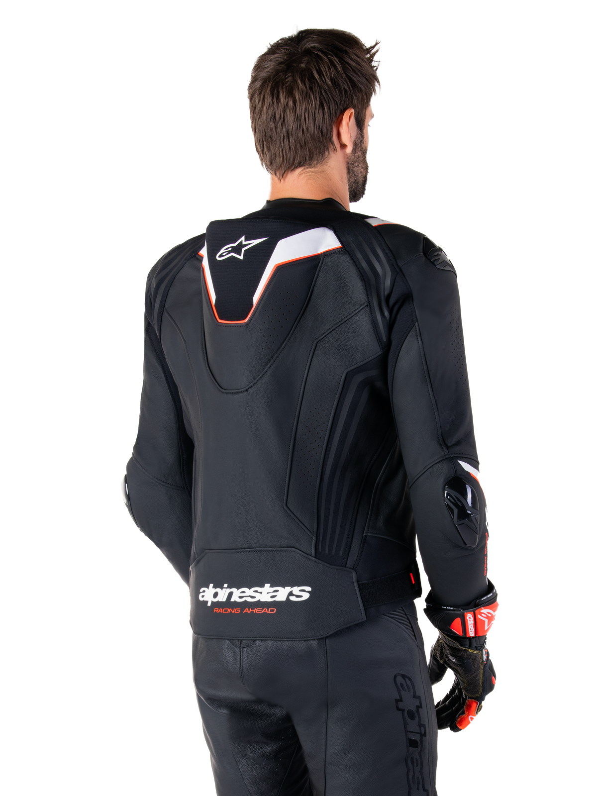 Alpinestars Missile v3 Ignition Leather Jacket in Black/White