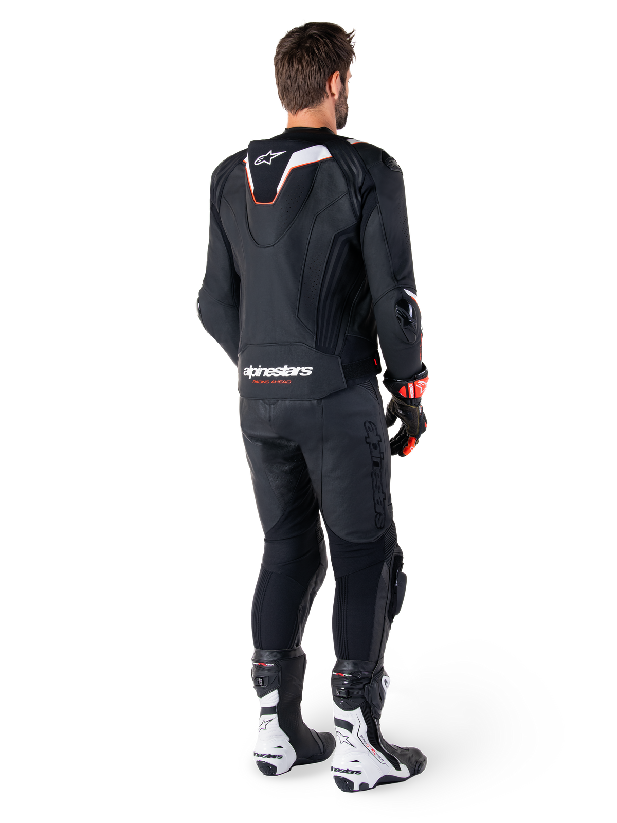 Alpinestars Missile v3 Ignition Leather Jacket in Black/White