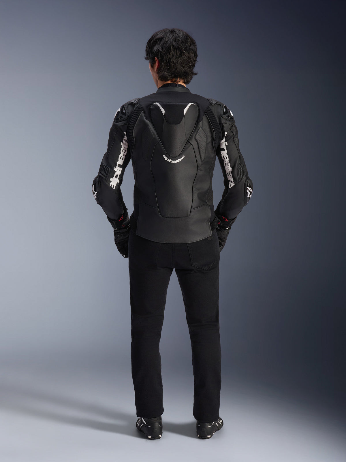 Alpinestars Atem v5 Leather Jacket in Black/White