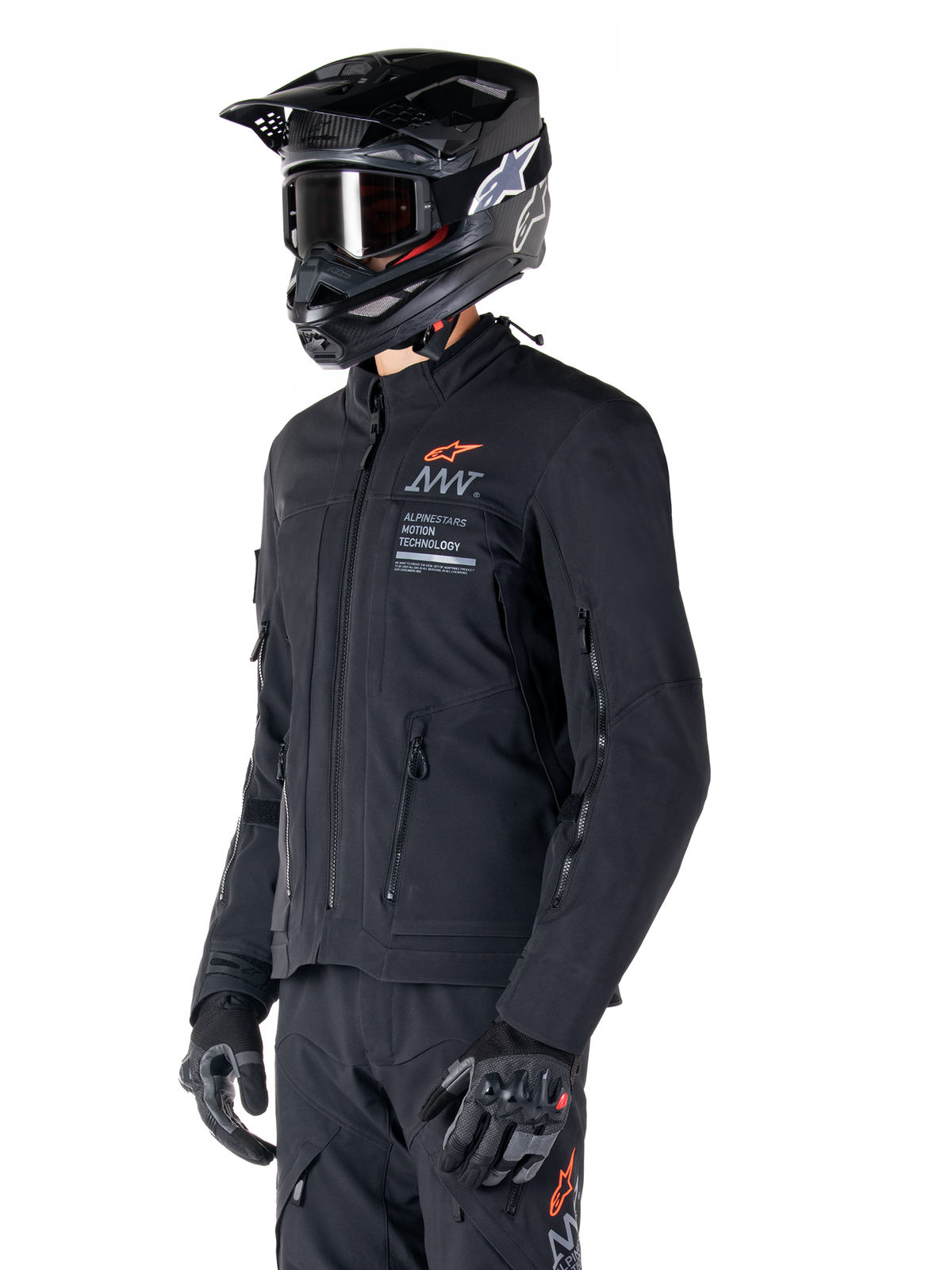 Alpinestars AMT-8 Stretch Drystar® XF Jacket in Black