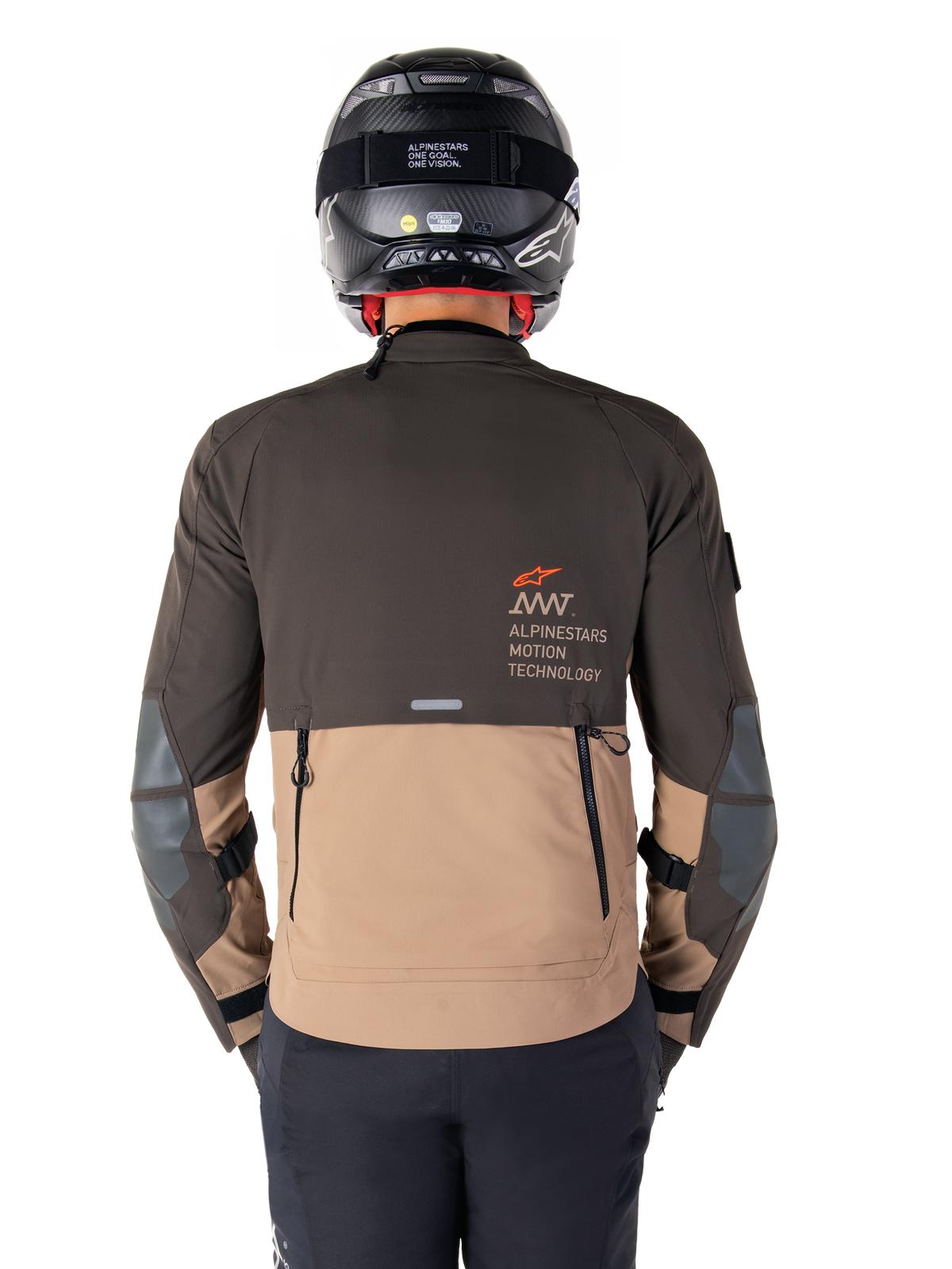 Alpinestars AMT-8 Stretch Drystar® XF Jacket in Dark Brown/Dark Khaki