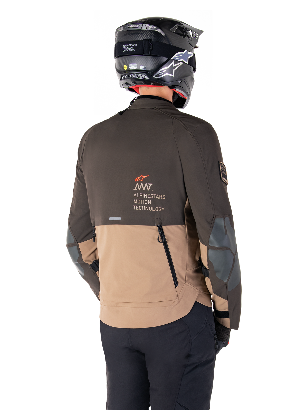 Alpinestars AMT-8 Stretch Drystar® XF Jacket in Dark Brown/Dark Khaki