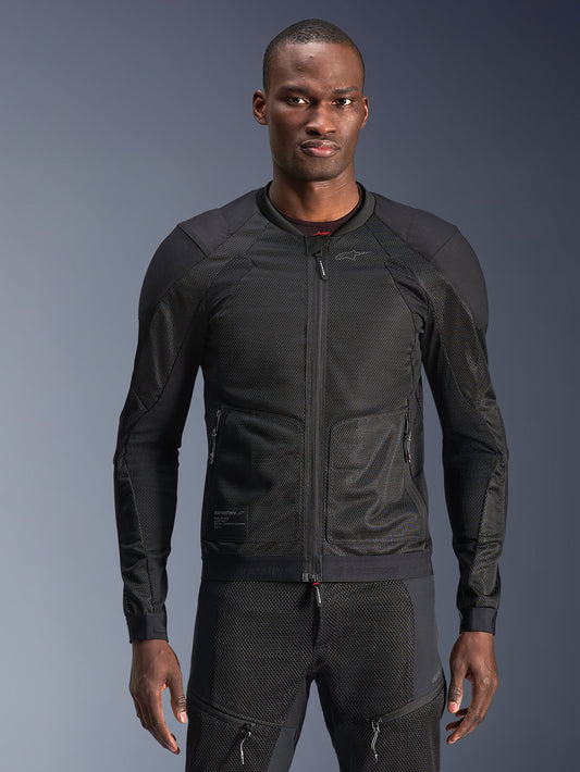 Alpinestars Troop-Air Jacket in Black/Black