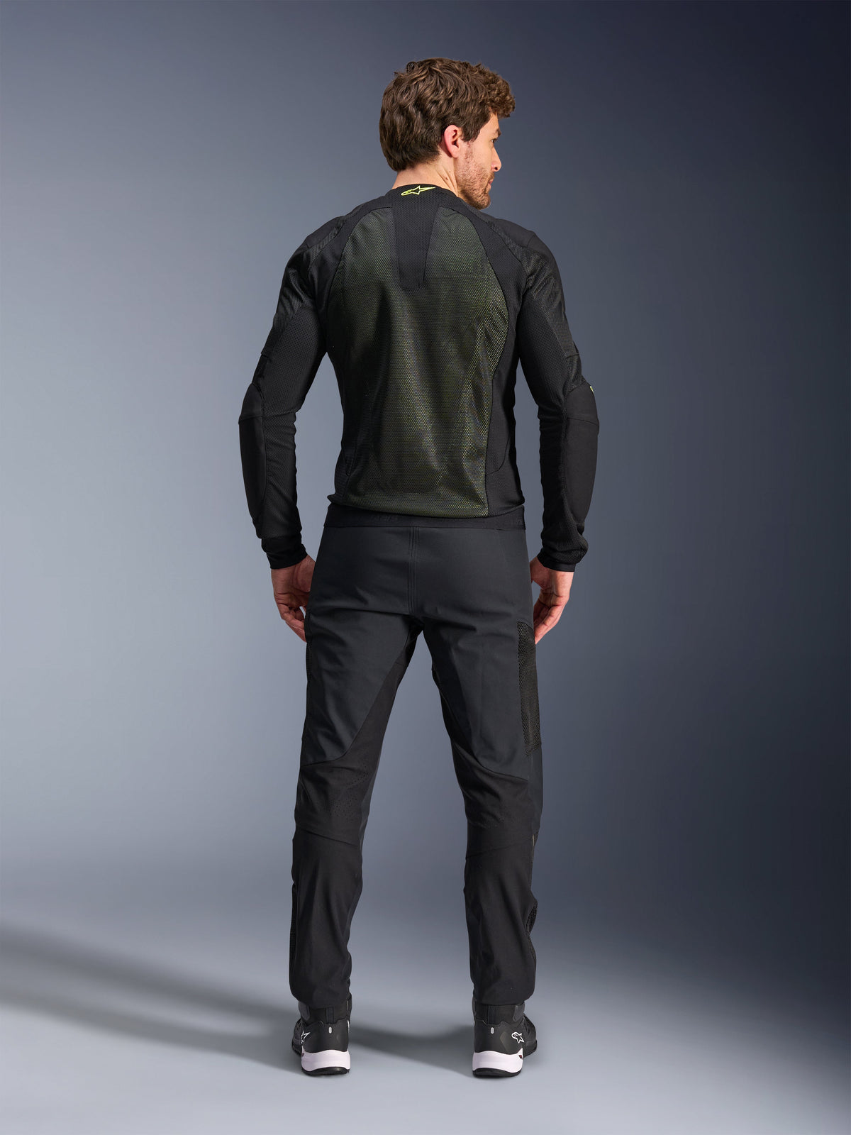 Alpinestars Troop-Air Jacket in Black/Fluo Yellow