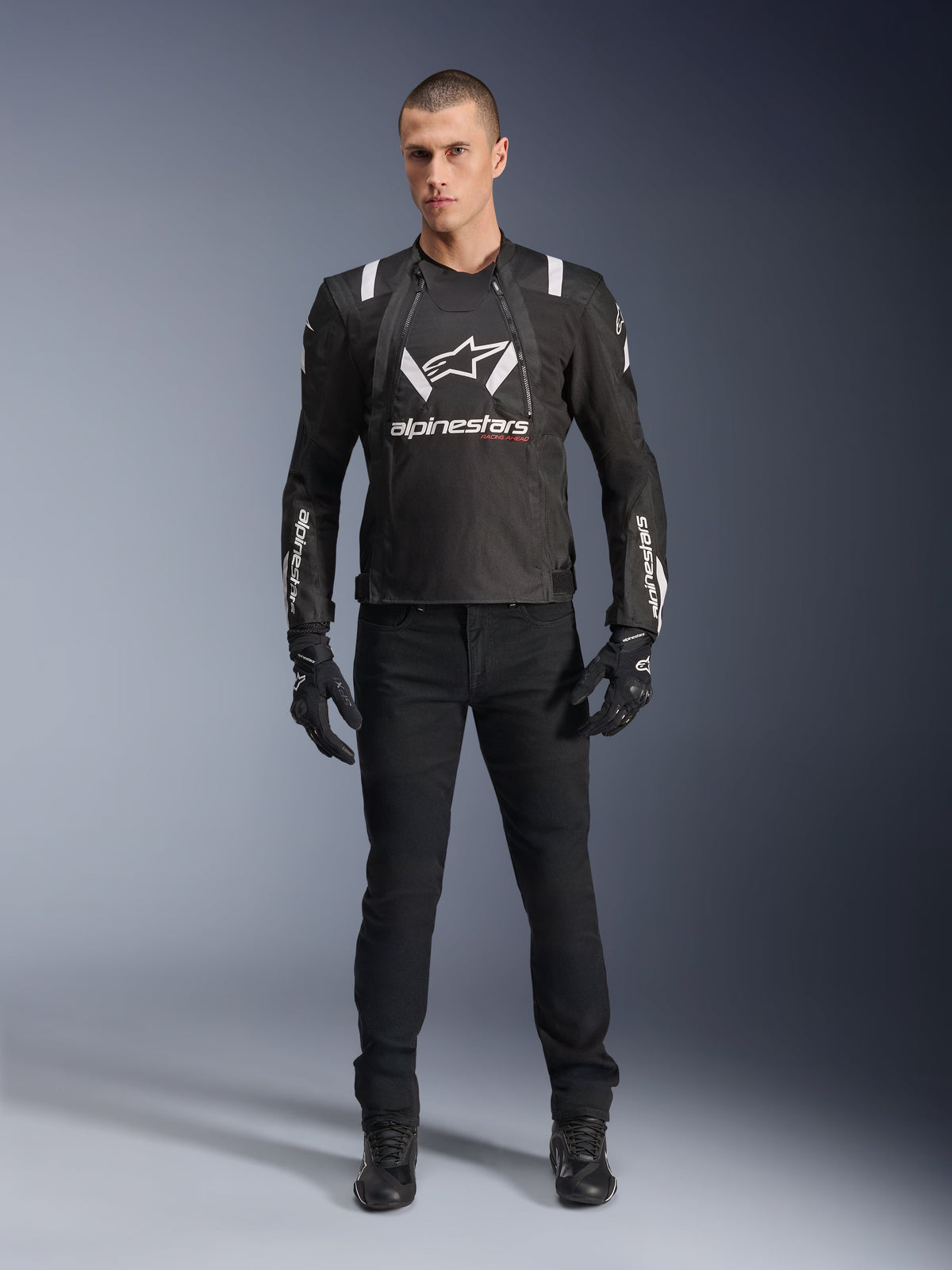 Alpinestars T-Stunt Air Jacket in Black/White