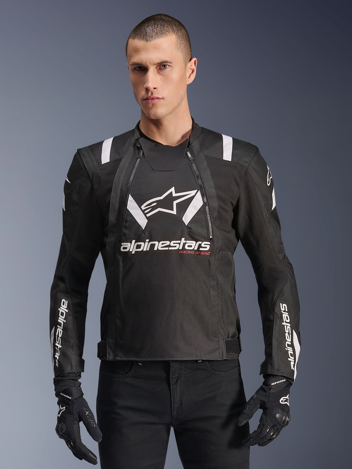 Alpinestars T-Stunt Air Jacket in Black/White