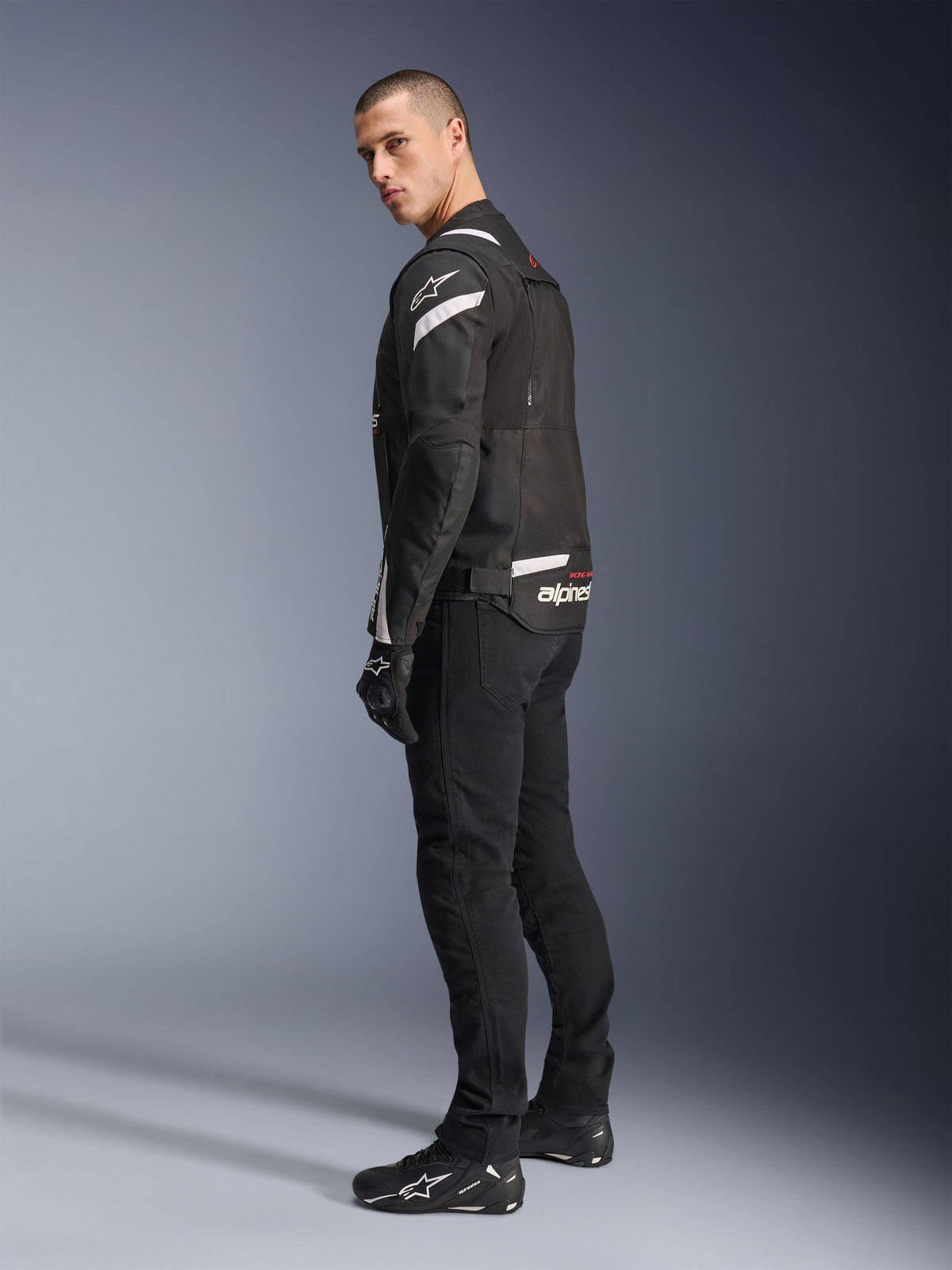 Alpinestars T-Stunt Air Jacket in Black/White