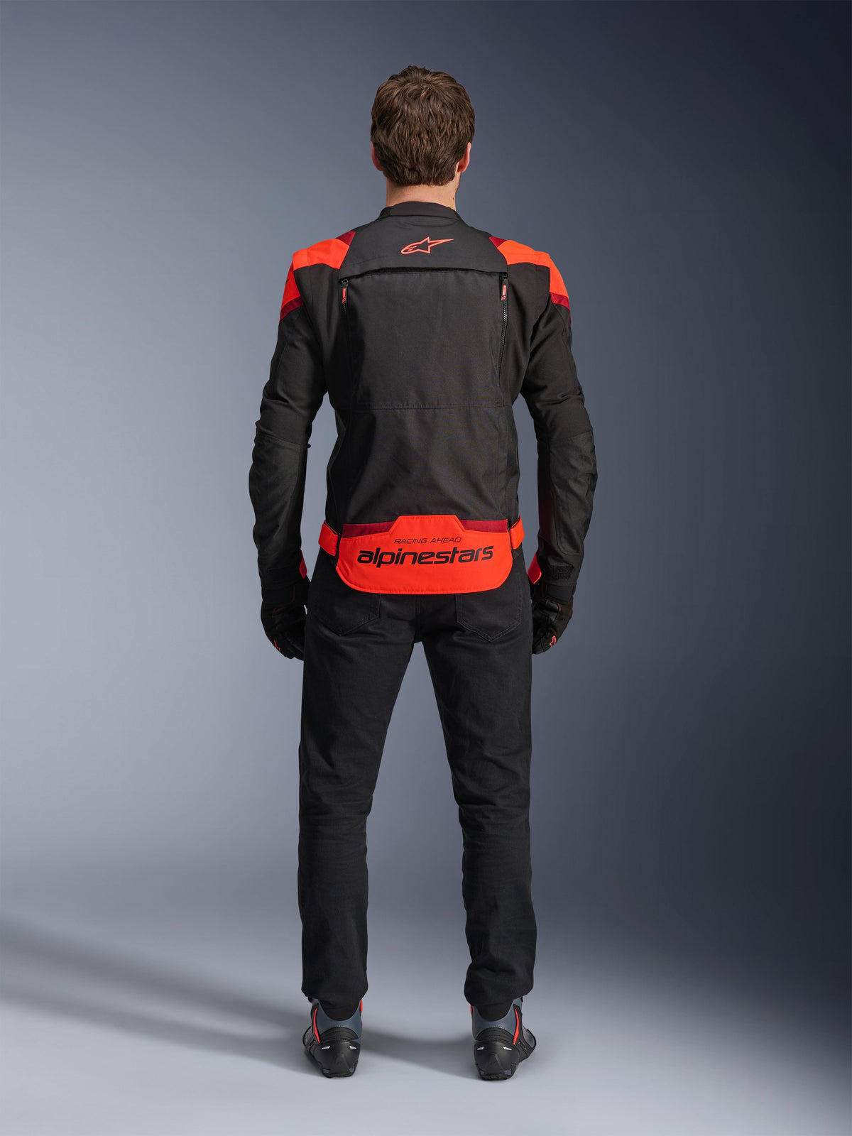 Alpinestars T-Stunt Air Jacket in Black/Red Fluo/Dark Red