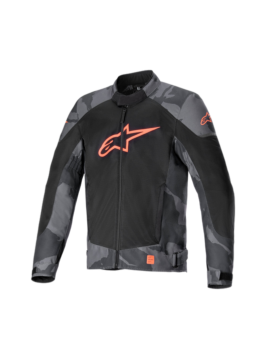 Alpinestars T-SP X Superair Jacket in Gray Camo/Red Fluo