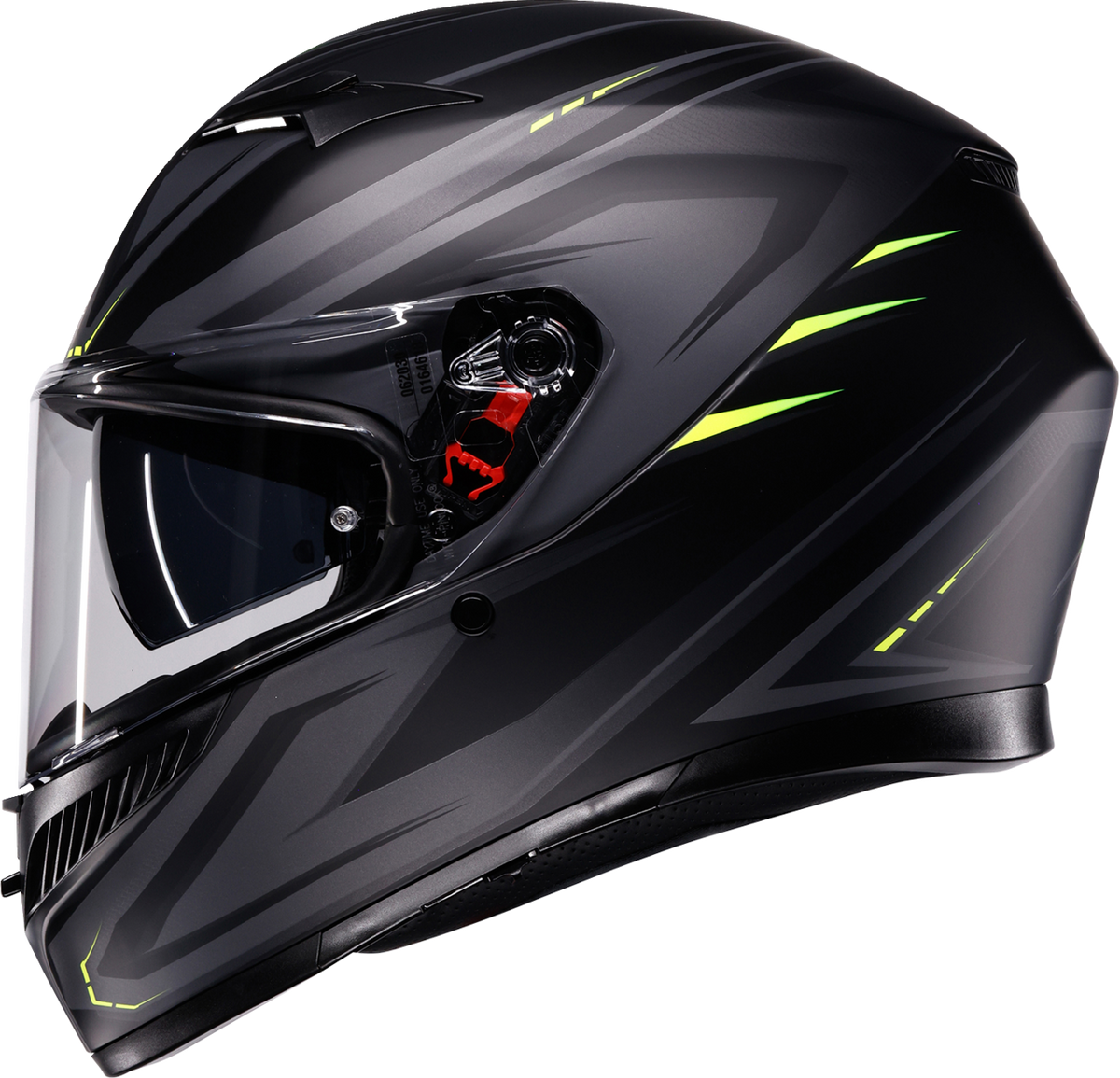 AGV K3 Syth Helmet in Matte Black/Yellow Fluo