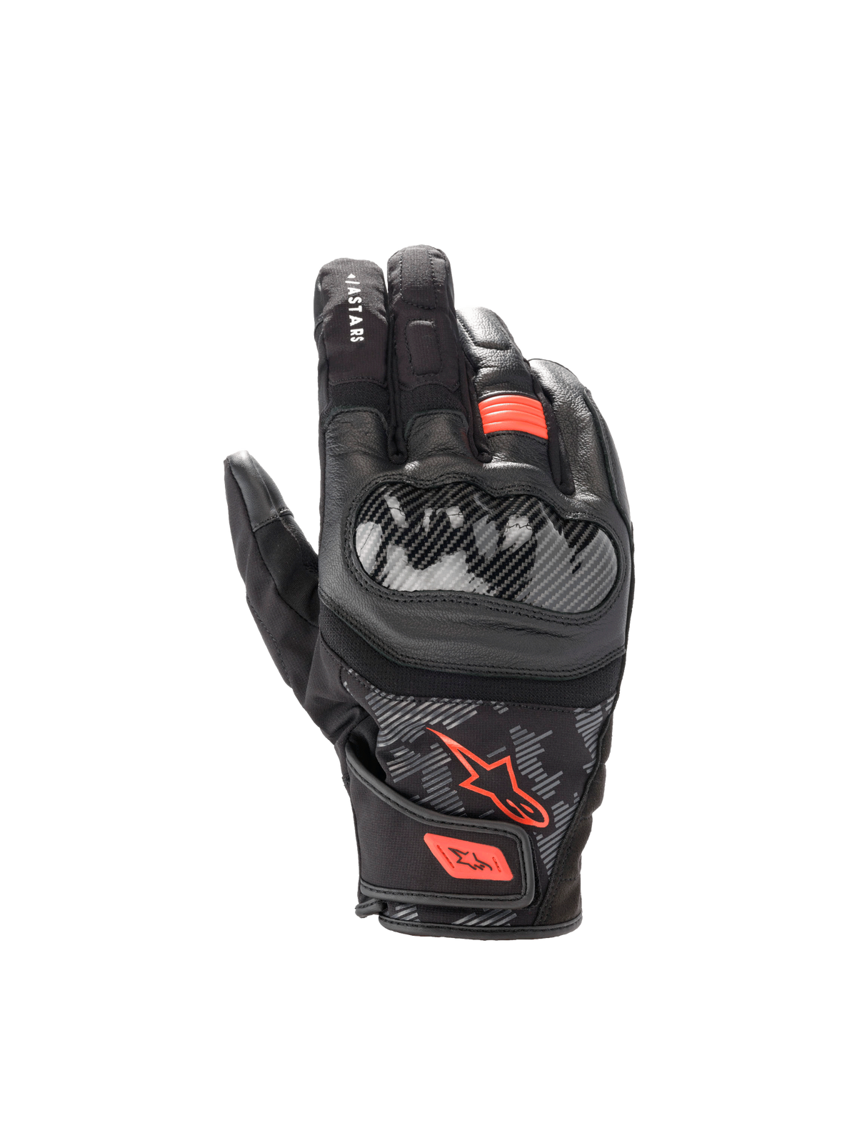 Alpinestars SMX Z Drystar® gloves in Black/Fluo Red