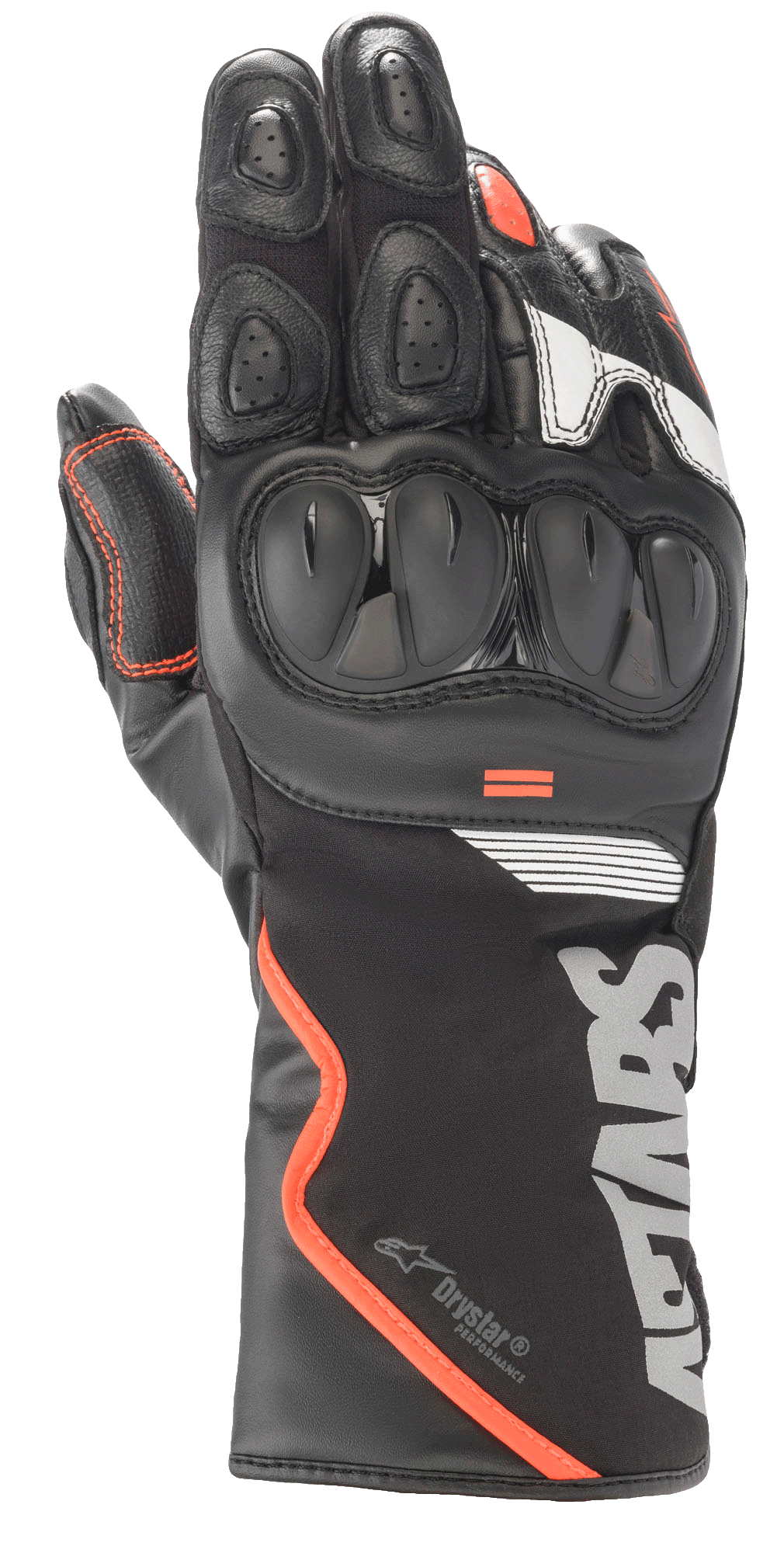 Alpinestars SP-365 Drystar® Gloves in Black/Fluo Red/White