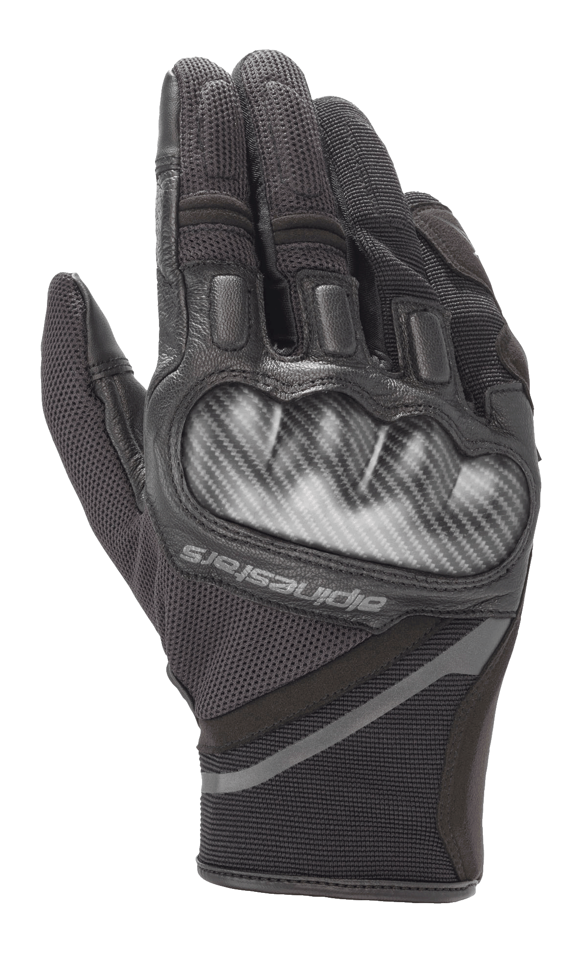 Alpinestars Chrome Gloves in Black/Tar Gray