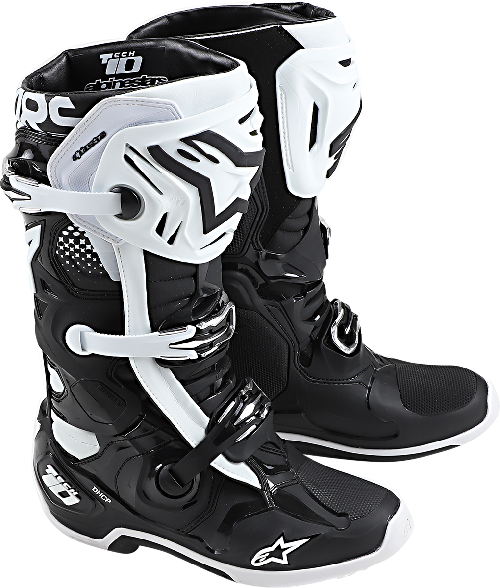 Tech 10 Boots - Black/White