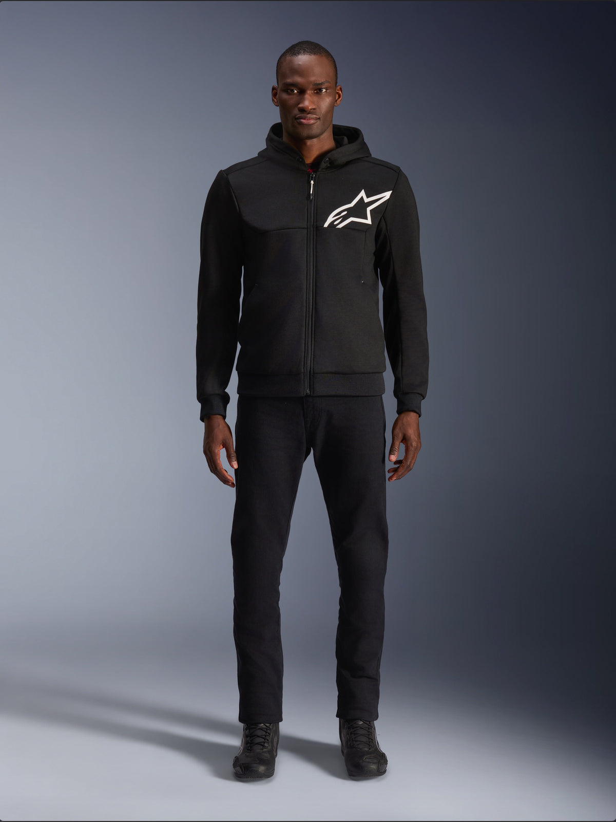 Alpinestars Chrome v2 Sport Hoodie in Black/White
