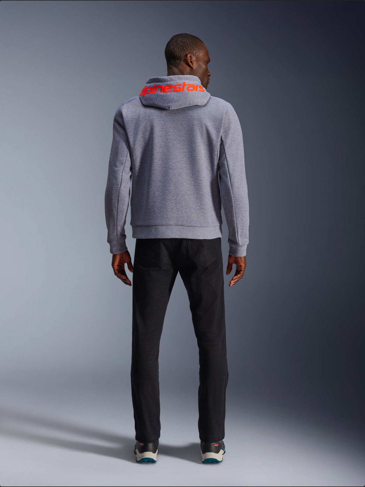 Alpinestars Chrome v2 Sport Hoodie in Heather Gray/Red Fluo