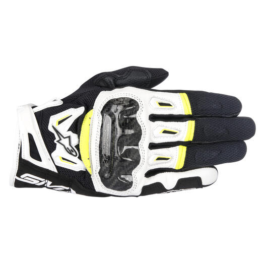 Alpinestars SMX-2 Air V2 Gloves Black White Yellow Fluo