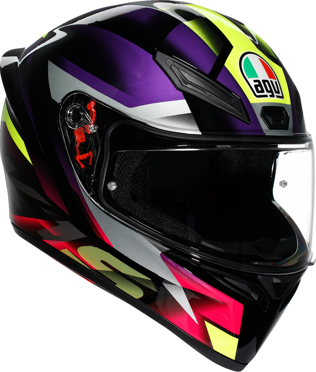 AGV K1 S Fastlap Helmet in Black/Purple/Pink
