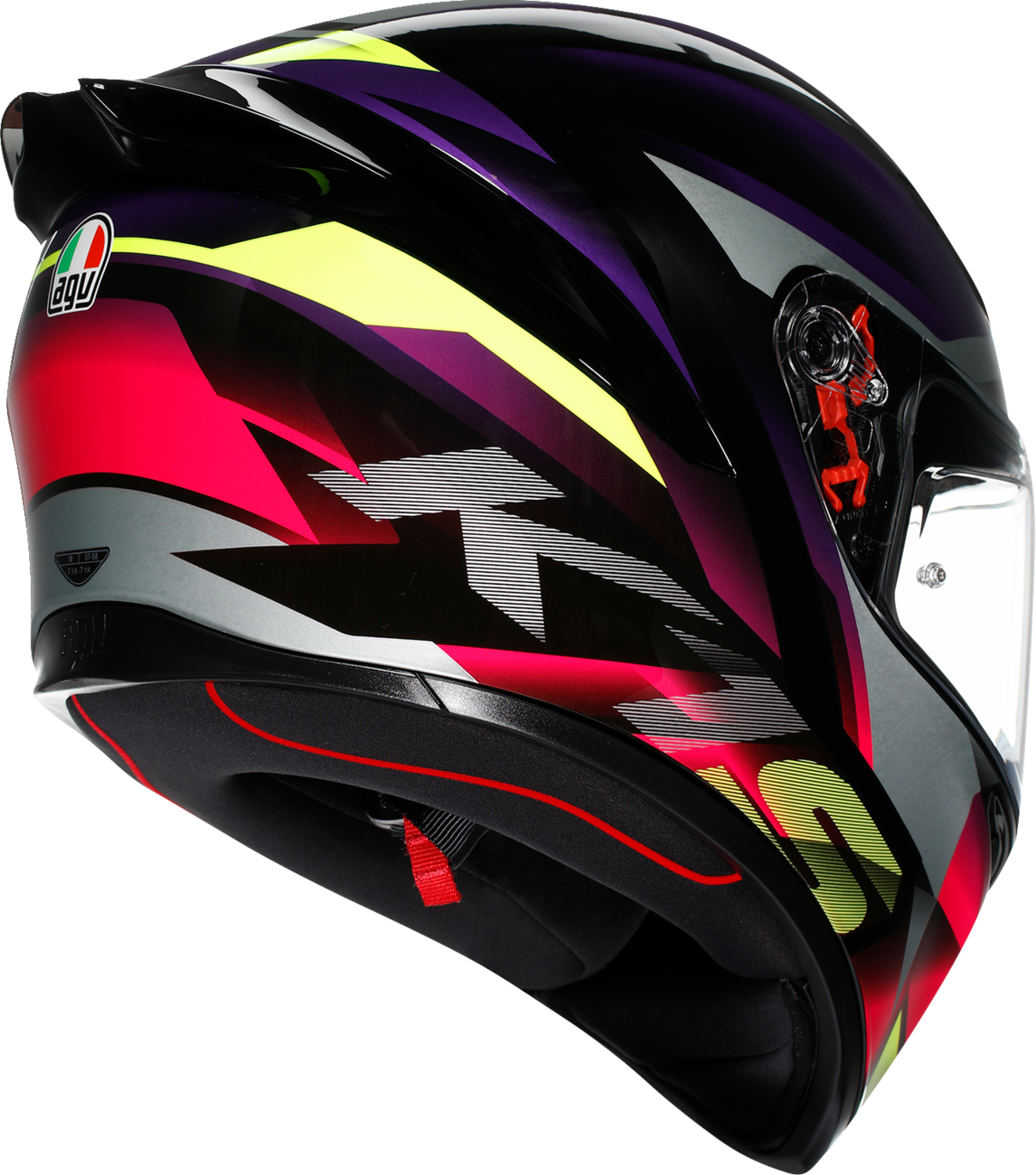 AGV K1 S Fastlap Helmet in Black/Purple/Pink