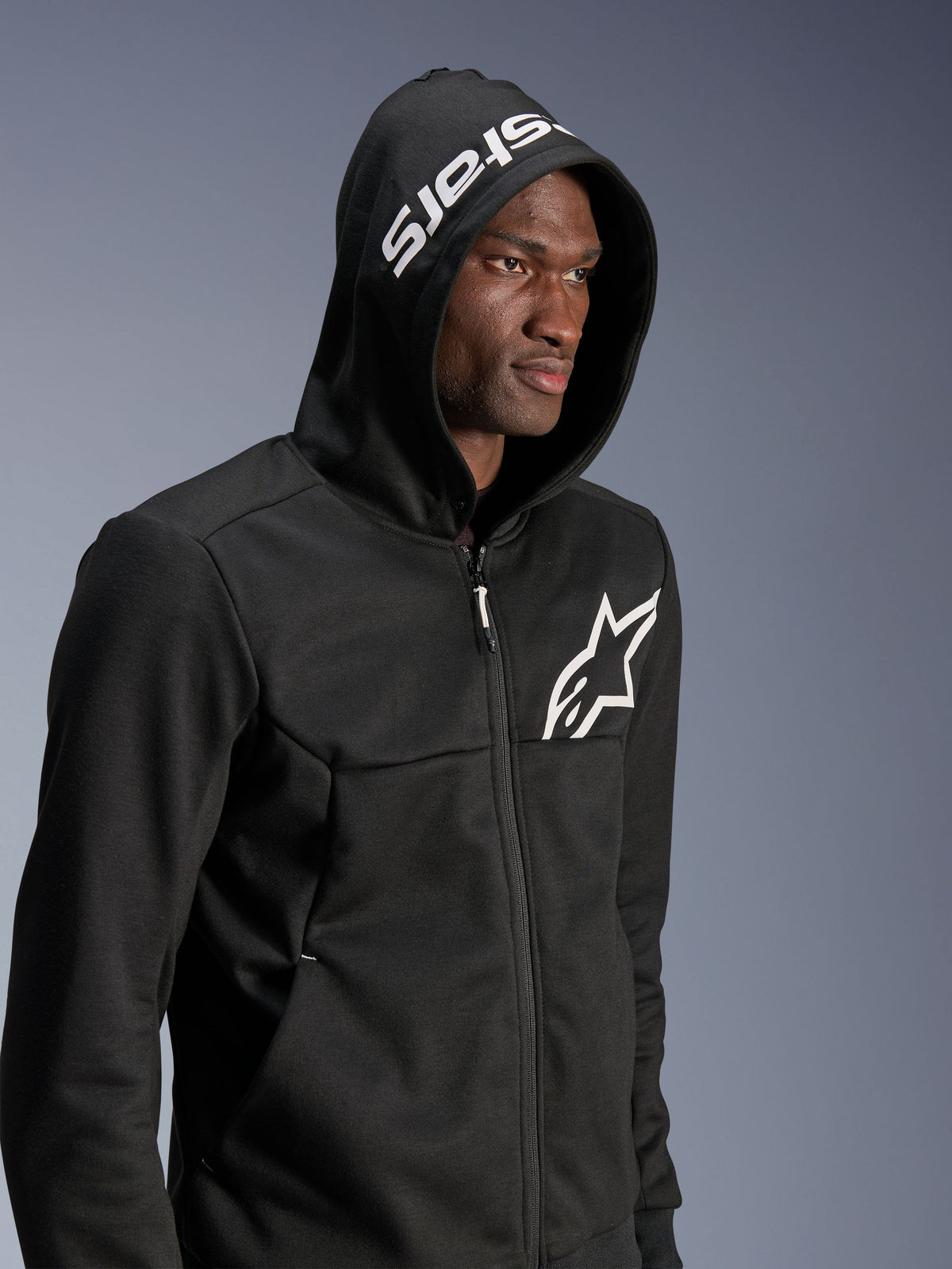 Alpinestars Chrome v2 Sport Hoodie in Black/White
