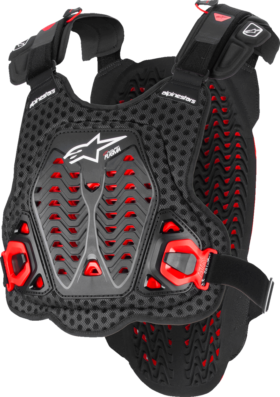 A-5 Plasma Chest Protector - Black/Red/White