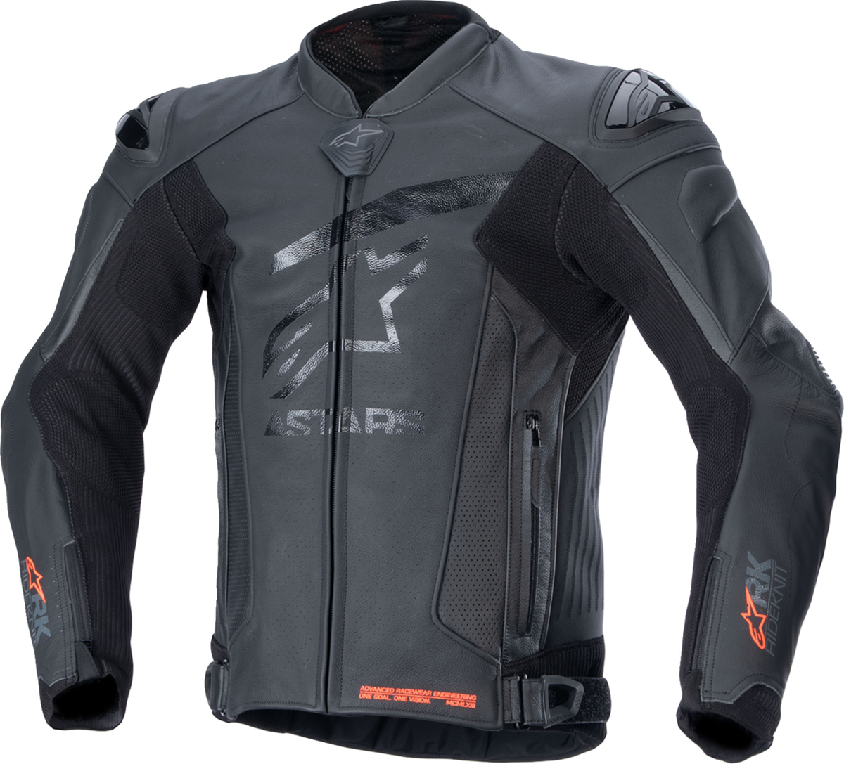 Alpinestars GP Plus R v4 Rideknit® Leather Jacket in Black/Black