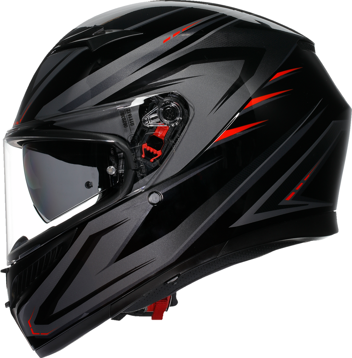 AGV K3 Syth Helmet in Black/Red