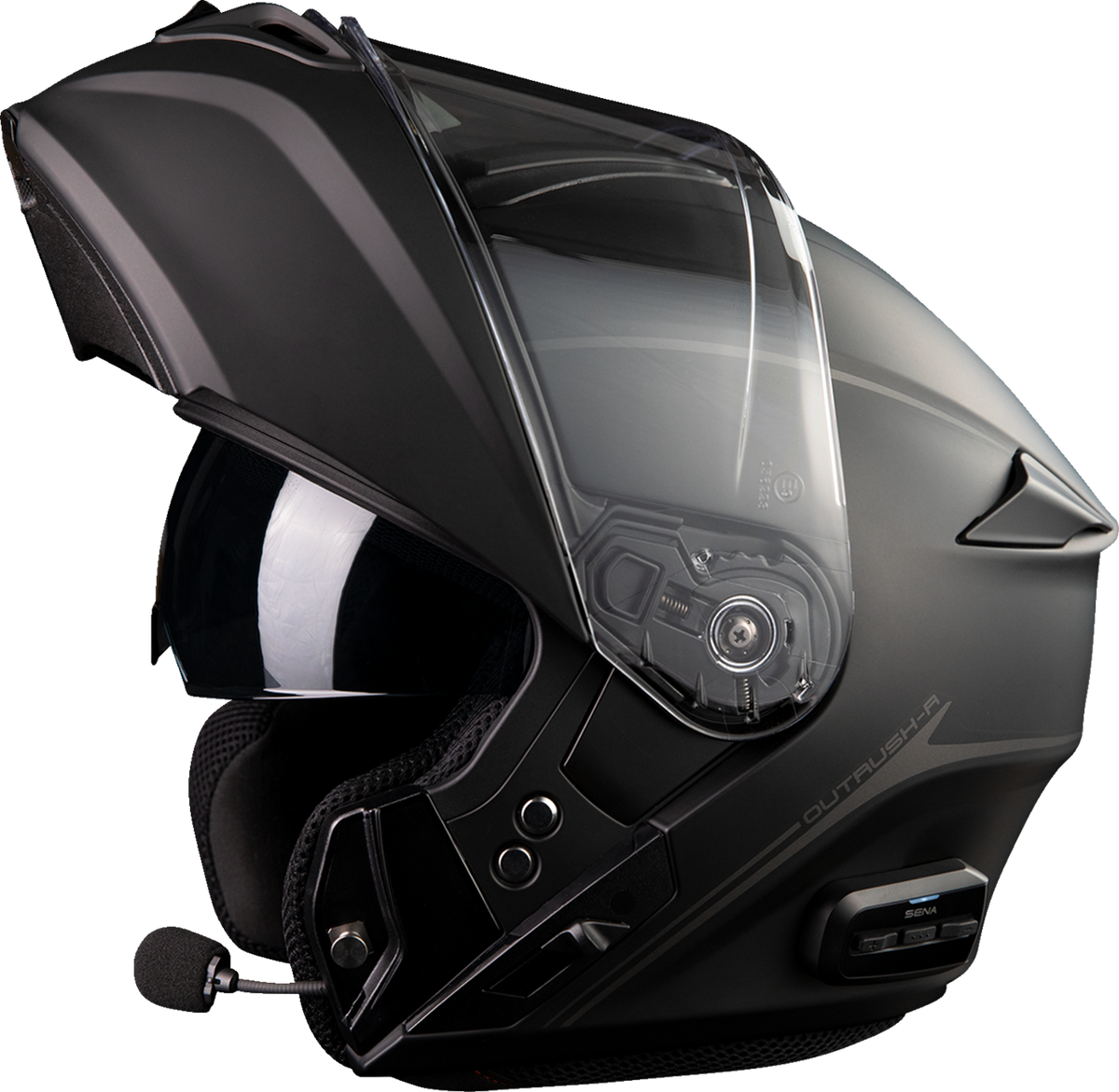 SENA Outrush R Modular Helmet in Black