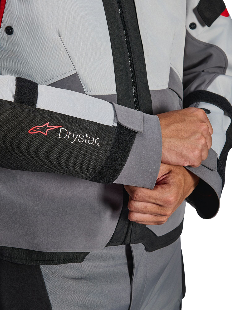 Andes v4 Drystar® Jacket - Dark Gray/Ice Gray/Black/Bright Red