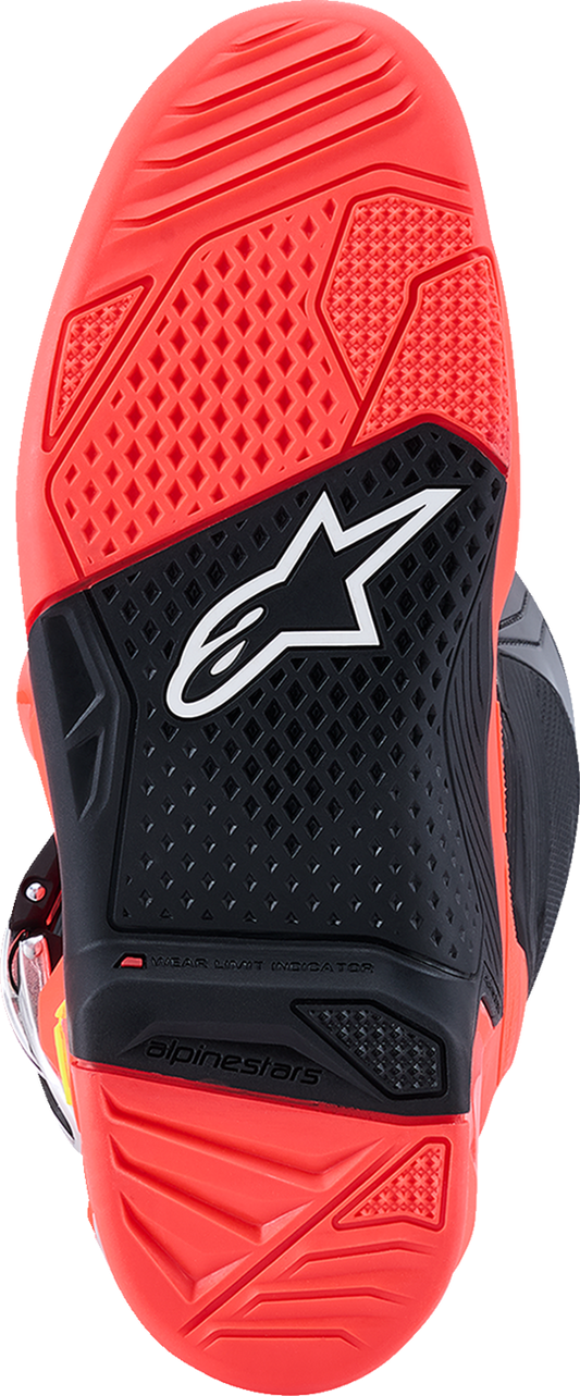 Tech 7 Boots - Black/Fluorescent Red/Fluorescent Pink