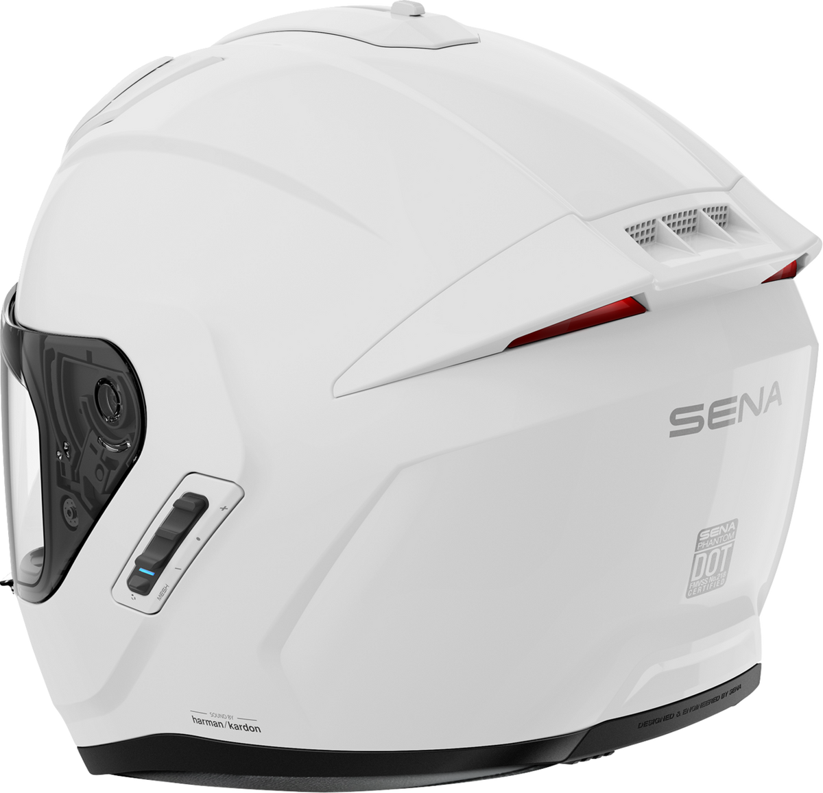 SENA Phantom ANC Helmet in Gloss White